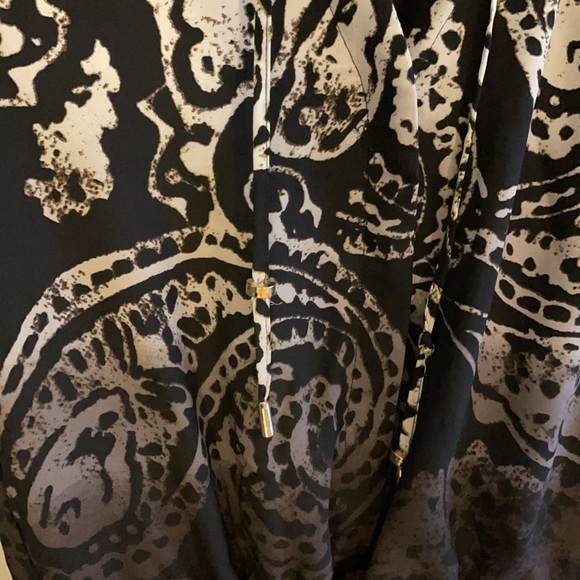 Le Chateau ombré white/dark brown dress size small - Picture 6 of 6